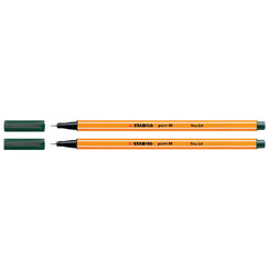 Fineliner STABILO point 88/63 Fin vert terre