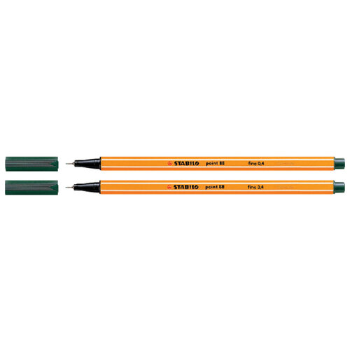 Stabilo Fineliner STABILO point 88/63 Fin vert terre