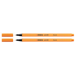 Fineliner STABILO point 88/89 fijn donker oker