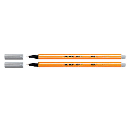 Stabilo Fineliner STABILO Point 88/94 Fin gris clair