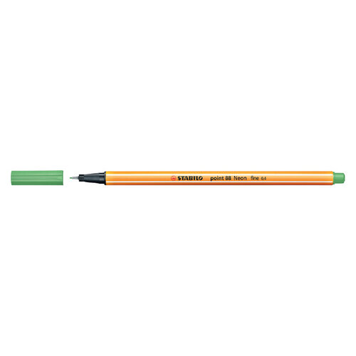 Stabilo Fineliner STABILO point 88/033 fijn neon groen