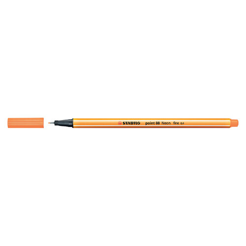 Stabilo Fineliner STABILO point 88/054 fijn neon oranje