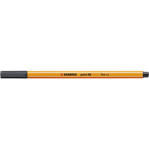 Stabilo Fineliner STABILO point 88/97 fijn diepkoud grijs