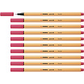 Stabilo Fineliner STABILO point 88/49 Fin rouge fraise