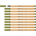 Stabilo Fineliner STABILO point 88/37 fijn moddergroen