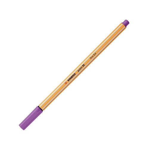 Stabilo Fineliner STABILO point 88/60 fijn vergrijsd violet