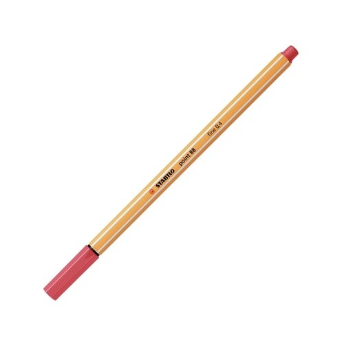 Stabilo Fineliner STABILO point 88/47 fijn roestig rood
