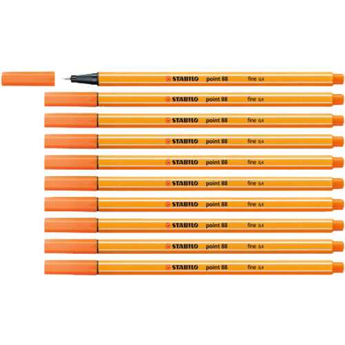 Stabilo Fineliner STABILO point 88/30 fijn bleek vermiljoen