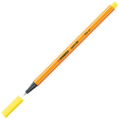 Fineliner STABILO point 88/24 fijn citroengeel