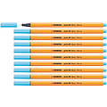 Stabilo Fineliner STABILO point 88/031 fijn neon blauw