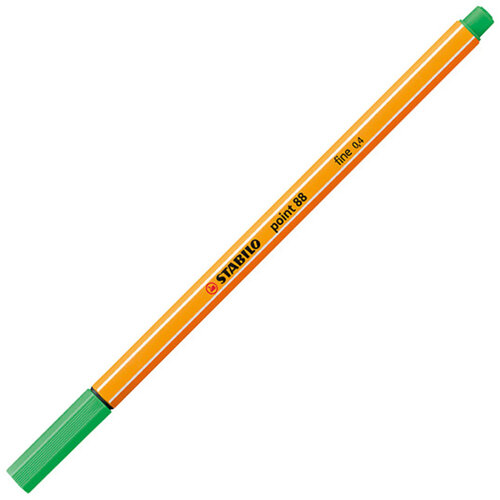 Stabilo Fineliner STABILO point 88/16 fijn licht smaragdgroen