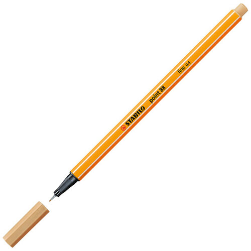 Stabilo Fineliner STABILO point 88/88 fijn licht oker