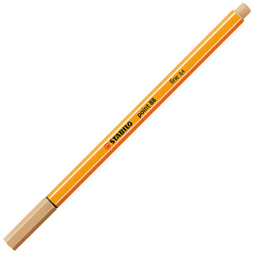 Stabilo Fineliner STABILO point 88/88 fijn licht oker