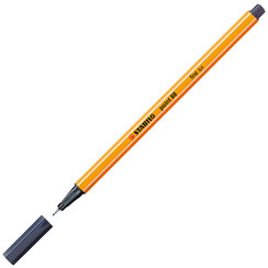 Fineliner STABILO point 88/98 fijn payne's grijs
