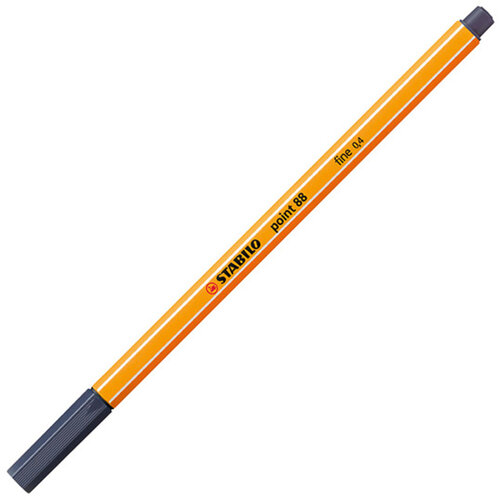 Stabilo Fineliner STABILO point 88/98 fijn payne's grijs