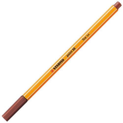 Stabilo Fineliner STABILO point 88/75 Fin sienne brûlée