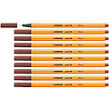 Stabilo Fineliner STABILO point 88/75 Fin sienne brûlée