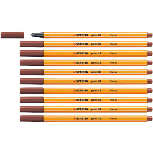 Stabilo Fineliner STABILO point 88/75 fijn sienna