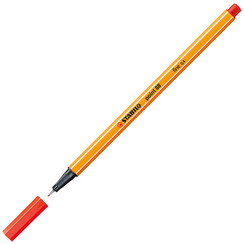 Fineliner STABILO point 88/48 fijn lichtrood