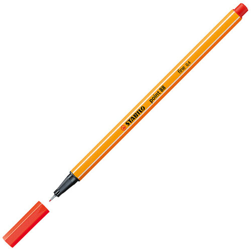 Stabilo Fineliner STABILO point 88/48 Fin rouge clair