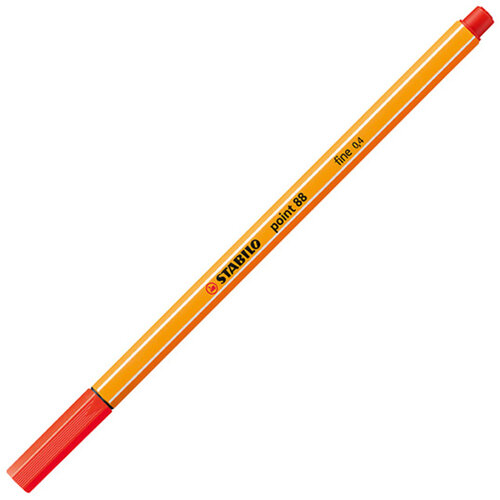 Stabilo Fineliner STABILO point 88/48 Fin rouge clair