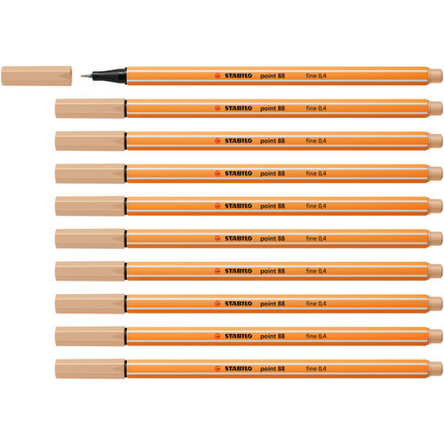 Stabilo Fineliner STABILO point 88/86 Fin orange clair