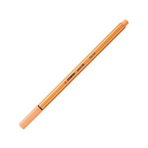 Stabilo Fineliner STABILO point 88/25 fijn pastel oranje