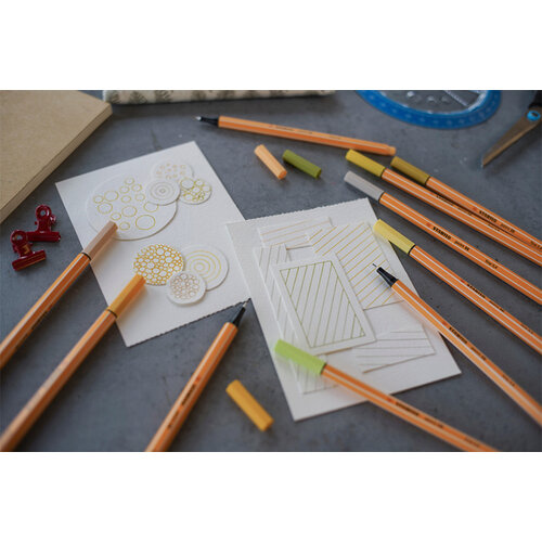 Stabilo Fineliner STABILO point 88/25 Fin orange pastel
