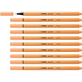 Stabilo Fineliner STABILO point 88/25 fijn pastel oranje