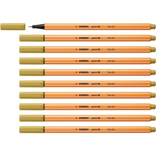 Stabilo Fineliner STABILO point 88/66 fijn khaki