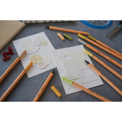 Stabilo Fineliner STABILO point 88/87 Fin jaune curry