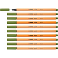 Stabilo Fineliner STABILO point 88/35 fijn mosgroen