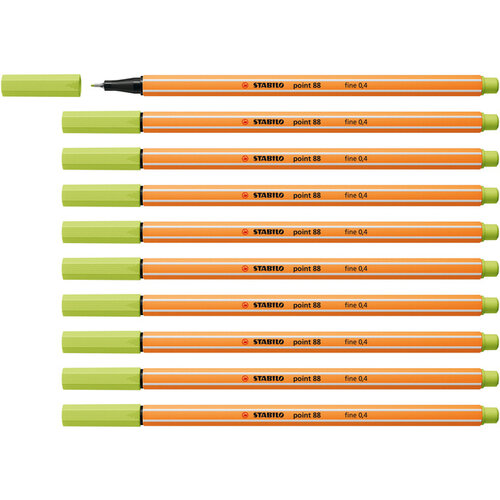 Stabilo Fineliner STABILO point 88/14 Fin citron vert