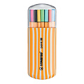 Stabilo Fineliner STABILO point 88/20 fijn assorti zebra-etui à 20 stuks
