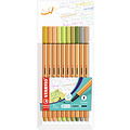 Stabilo Fineliner STABILO point 88/10 Fin nouvelles couleurs set 10 couleurs