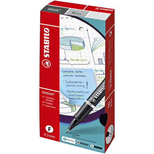 Stabilo Fineliner STABILO Sensor 0,3mm noir