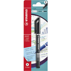 Fineliner STABILO Sensor 10198 fijn zwart blister à 1 stuk