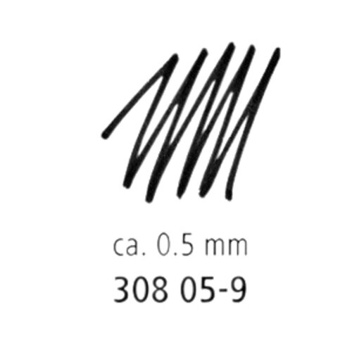 Staedtler Fineliner Staedtler Pigment 308 zwart 0.5mm