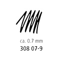 Staedtler Fineliner Staedtler Pigment 308 0,7mm noir