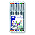Staedtler Fineliner Staedtler 308 Pigment 0,5mm assorti set 6 pièces