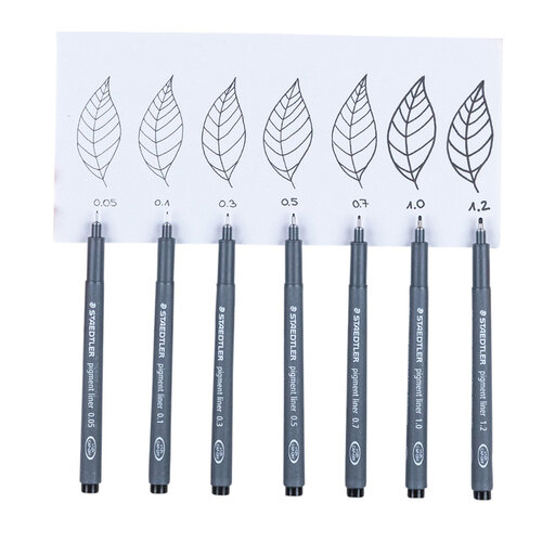 Staedtler Fineliner Staedtler 308 Pigment 0,5mm assorti set 6 pièces