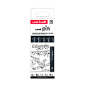 Uni-ball Fineliner Uni-ball Pin Calligraphie set à 5 stuks assorti
