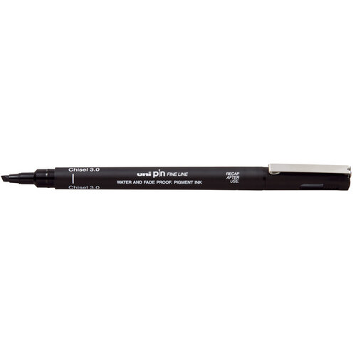 Uni-ball Fineliner Uni-Ball Pin biseau 3mm noir