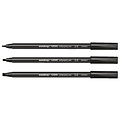 edding Kalligrafiepen edding 1255 zwart 3 lijndiktes 2.0 - 3.5 - 5.0mm blister à 3 stuks