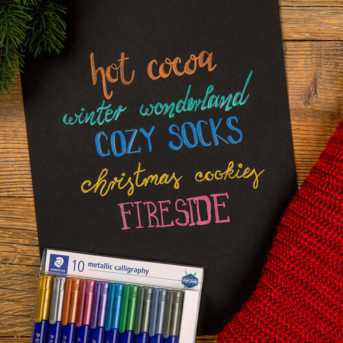 Staedtler Kalligrafiepen Staedtler metallic etui à 10 kleuren