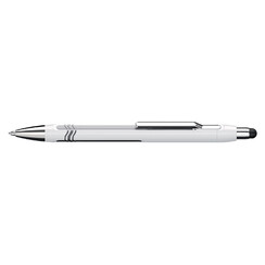 Balpen Schneider stylus Epsilon Touch extra breed wit/zilver