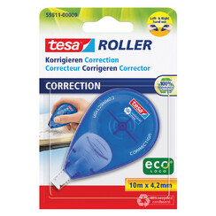 Correctieroller tesa® ecoLogo® rechts & linkshandig 10mx4,2mm blister
