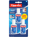 Tipp-ex Correctievloeistof Tipp-ex Rapid 20ml blister à 3 stuks