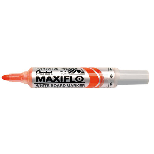 Pentel Whiteboardmarker Pentel MWL5M Maxiflo rond 3mm oranje