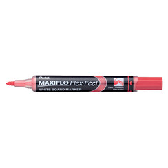 Marqueur tableau blanc Pentel Maxiflo MWL5SBF ogive 1,5-4,5mm rouge